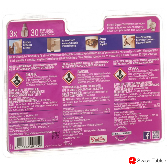 Feliway Classic Zerstäuber Nachfüll Trio 3x 48 buy online