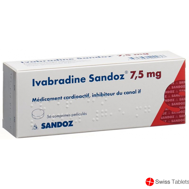Ivabradin Sandoz Filmtabletten 7.5mg 56 Stück buy online