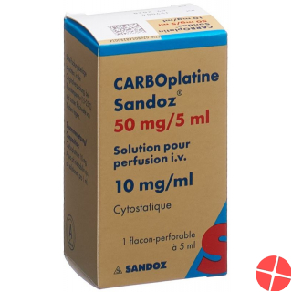 Carboplatin Sandoz Infusionslösung 50mg/5ml Durchstechflasche