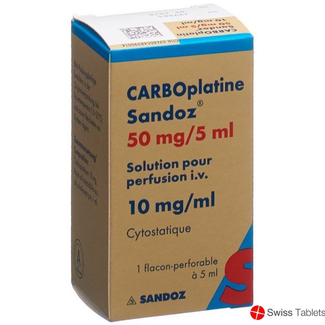 Carboplatin Sandoz Infusionslösung 50mg/5ml Durchstechflasche buy online