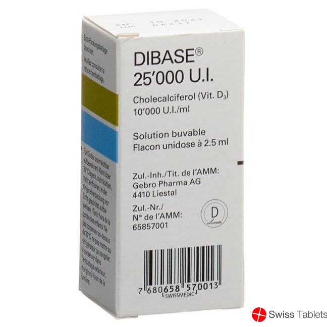Dibase Lösung 25000 Ie Flasche 2.5ml buy online