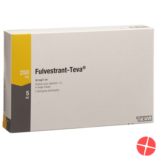Fulvestrant Teva Injektionslösung 250mg/5ml Fertigspritze 2 Stück
