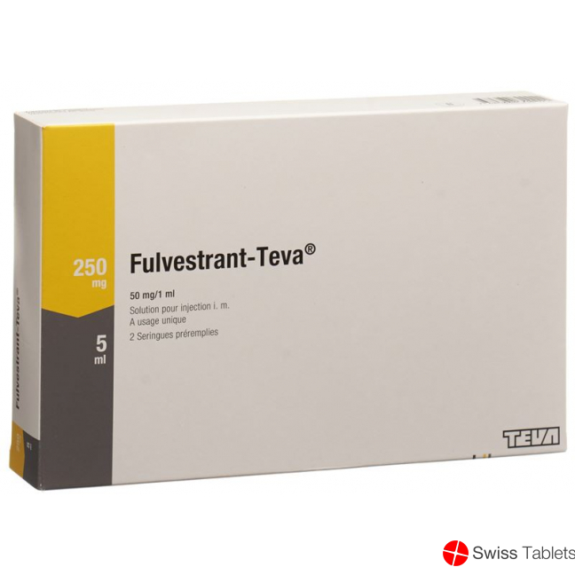 Fulvestrant Teva Injektionslösung 250mg/5ml Fertigspritze 2 Stück buy online