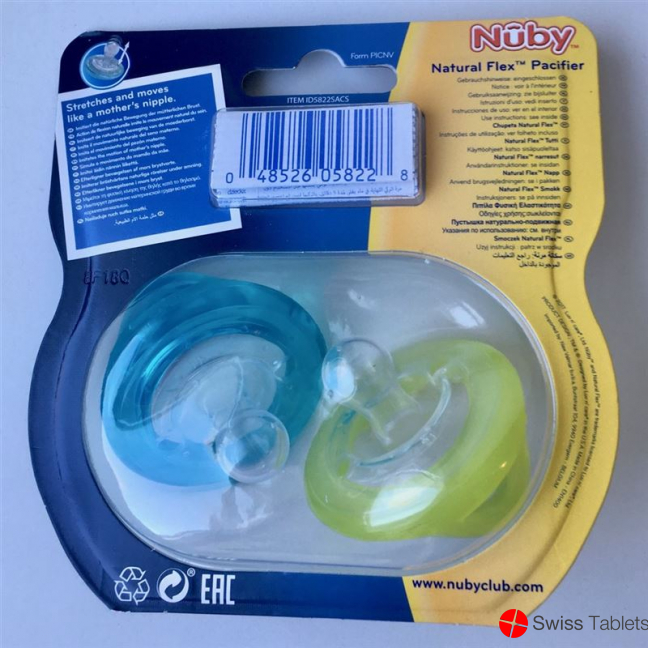 Nuby Nuggi Flex 0-6 Monate 2 Stück buy online