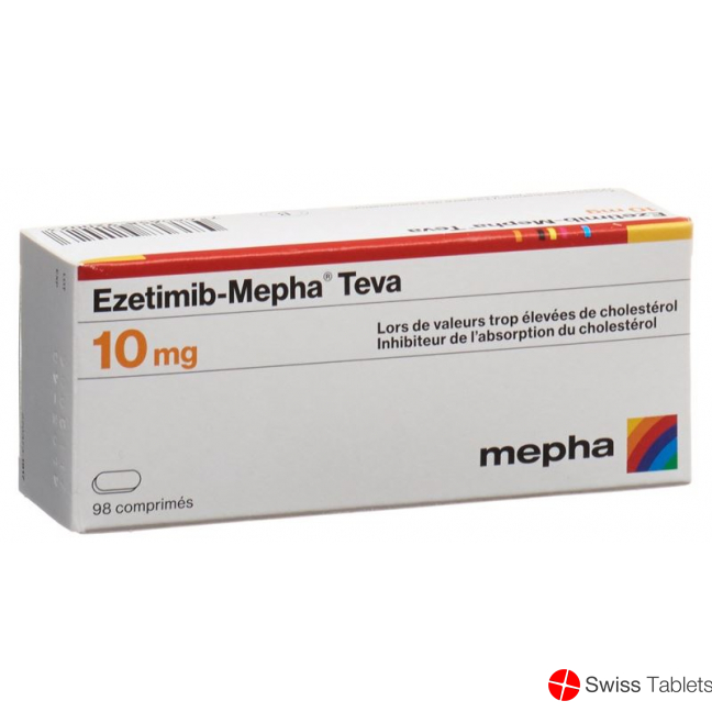 Ezetimib Mepha Teva Tabletten 10mg 98 Stück buy online