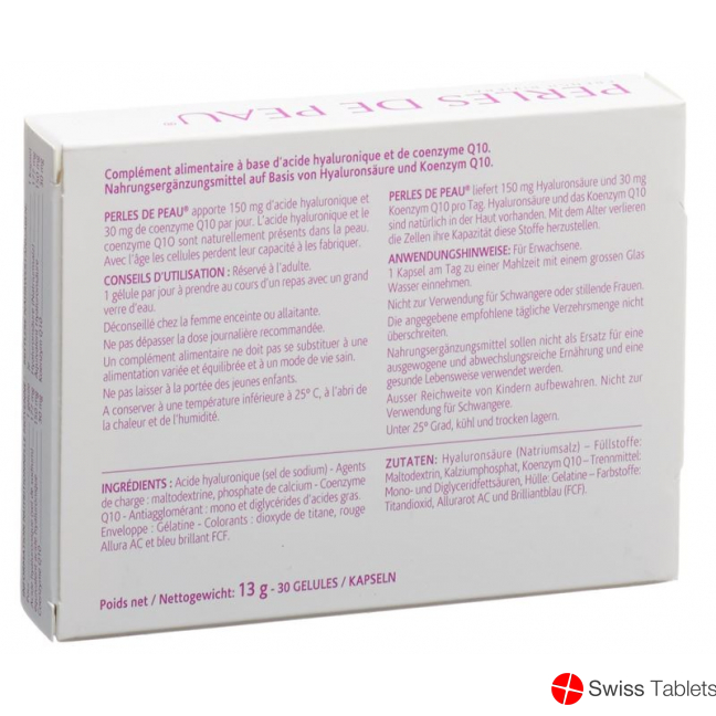 Perles De Peau Hyaluronsäure+Q10 Kapseln 30 Stück buy online