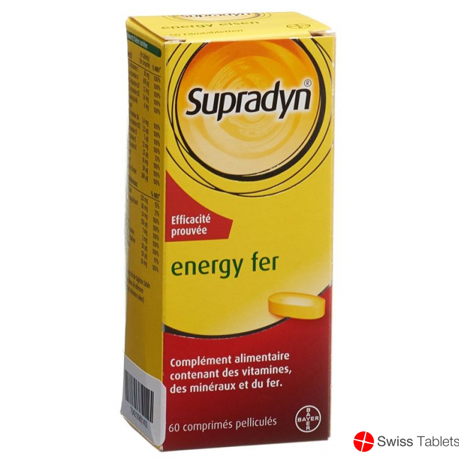 Supradyn Energy Iron Filmtablets Tin 60 pieces buy online