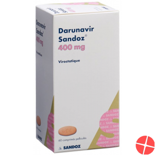 Darunavir Sandoz Filmtabletten 400mg Flasche 60 Stück