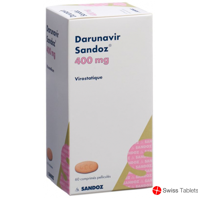 Darunavir Sandoz Filmtabletten 400mg Flasche 60 Stück buy online