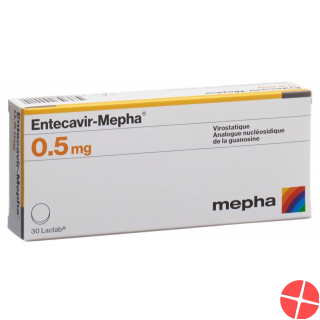 Entecavir Mepha Lactab 0.5mg 30 Stück