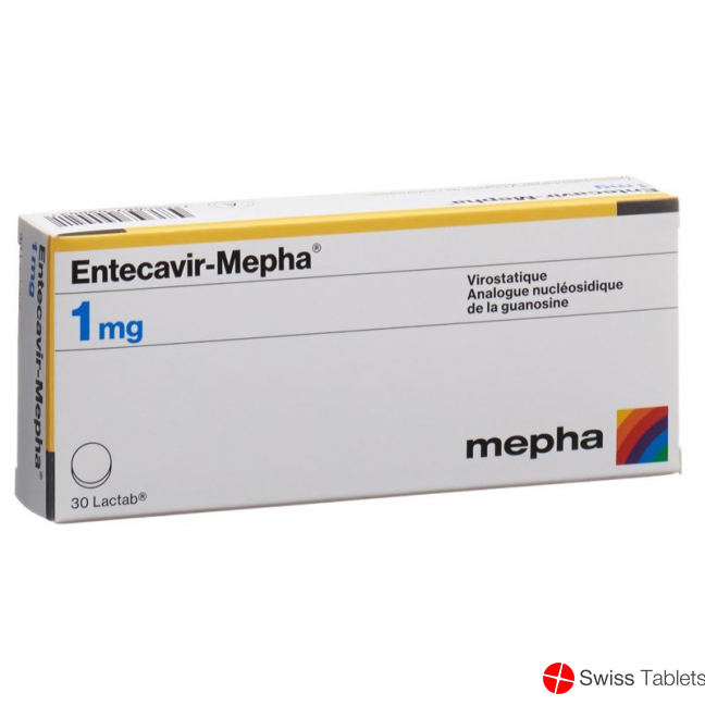 Entecavir Mepha Lactab 1mg 30 Stück buy online