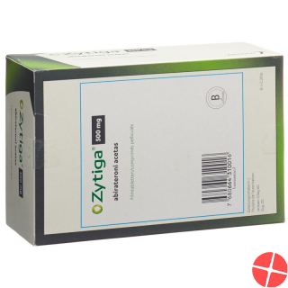 Zytiga Filmtabletten 500mg 56 Stück Zytiga Filmtabletten 500mg 56 Stück