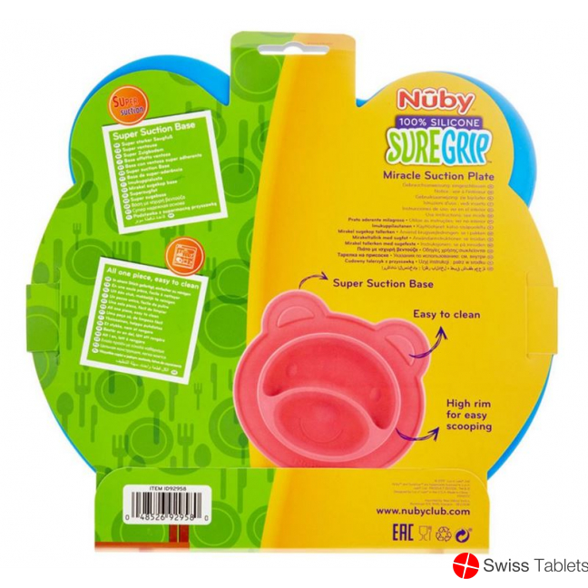 Nuby Rutschfester Sil-Esslerntel Bär 9mt+ buy online