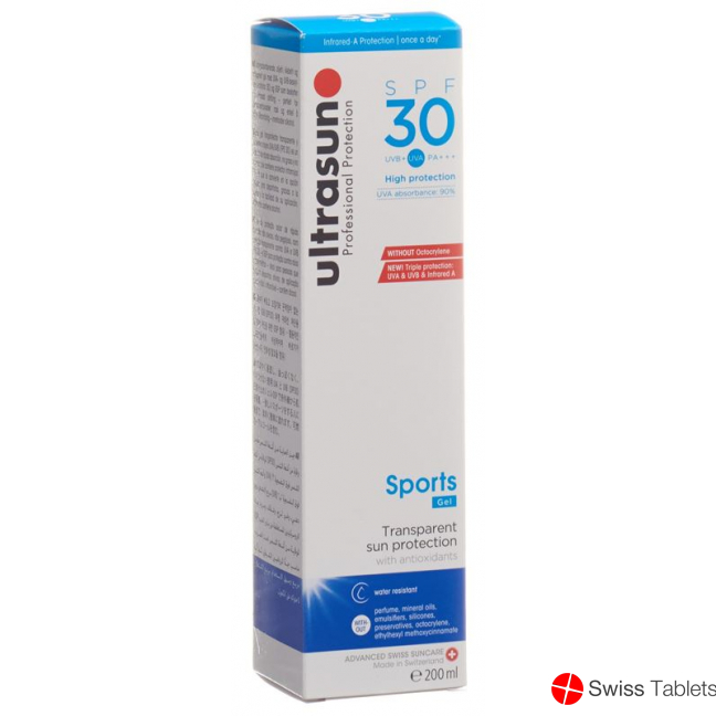 Ultrasun Sport Gel SPF 30 bottle 200ml buy online