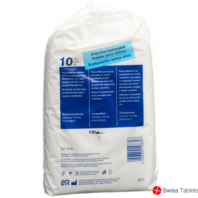 Flawa Mensa Wattebinden 10 Stück buy online Flawa Mensa Wattebinden 10 Stück buy online