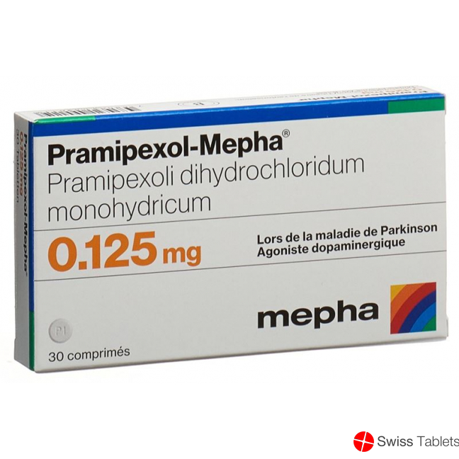 Pramipexol Mepha Tabletten 0.125mg 30 Stück buy online