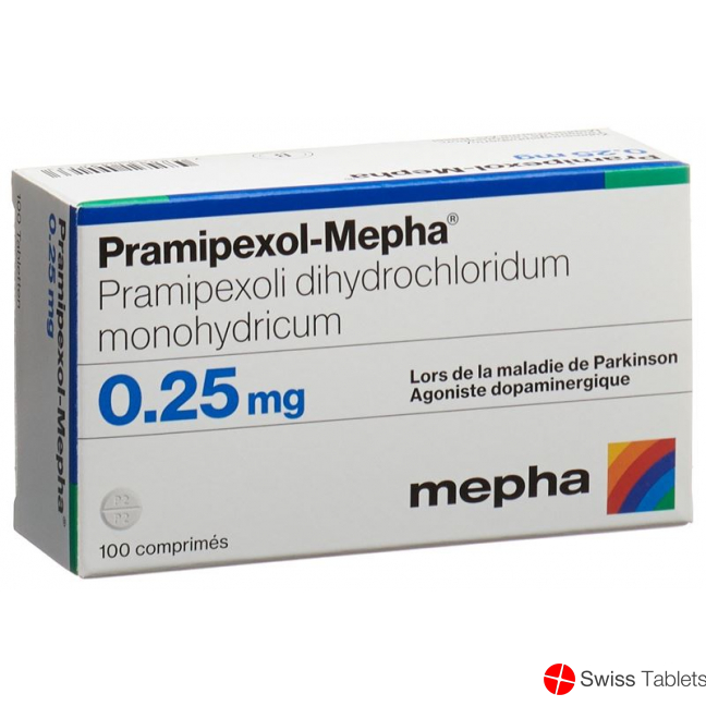 Pramipexol Mepha Tabletten 0.25mg 100 Stück buy online