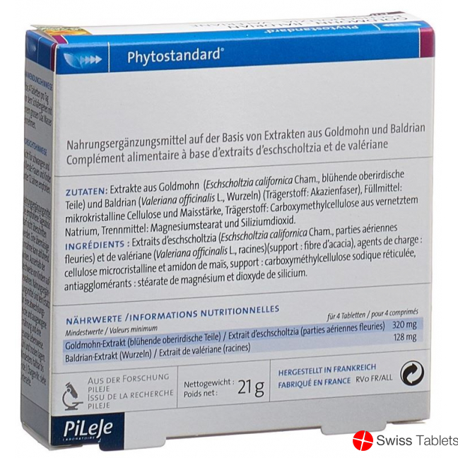 Phytostandard Gold Poppy- Valerian Tablets 30 Pieces buy online