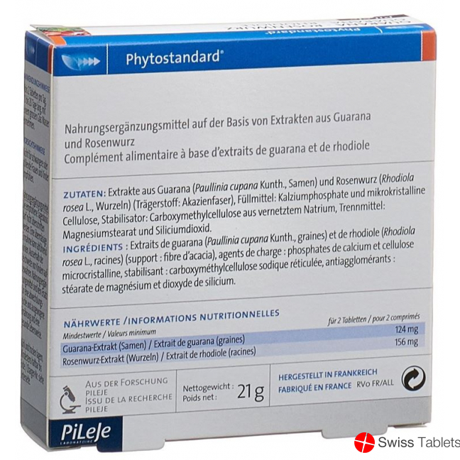 Phytostandard Guarana-Rosenwurz Tabletten 30 Stück buy online