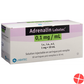 Adrenalin Labatec 1mg/10ml 10 Fertigspritzen 10ml