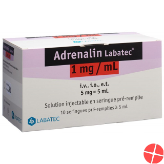 Adrenalin Labatec 5mg/5ml 10 Fertigspritzen 5ml