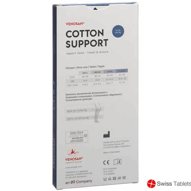 Venosan Cotton A-d Support Socks S Anthra 1 Paar buy online