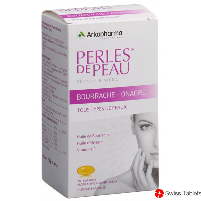 Perles De Peau Borretsch Nachtkerzen Kapseln 200 Stück buy online