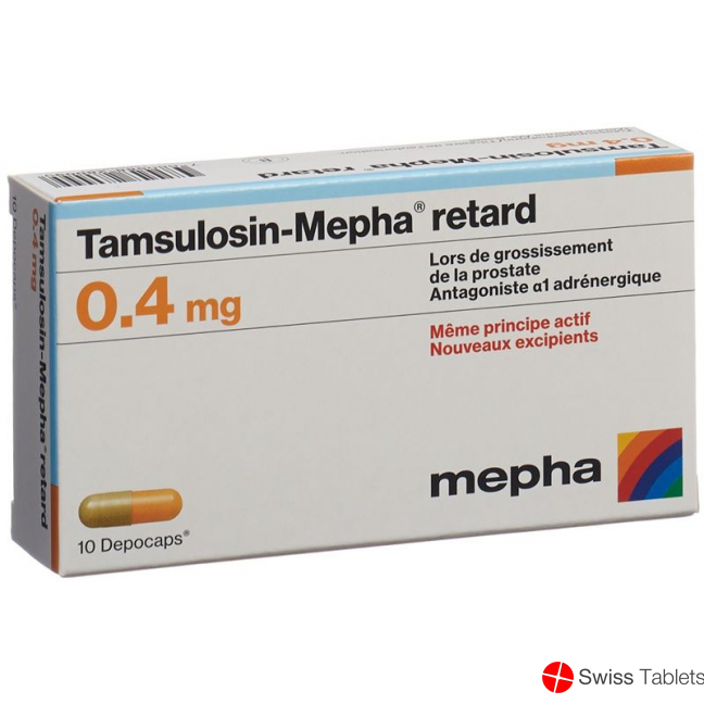 Tamsulosin Mepha Retard Depocaps 0.4mg 10 Stück buy online