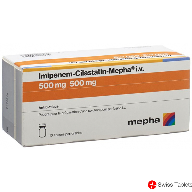 Imipenem-cilastatin Mepha 500/500mg 10 Stück buy online