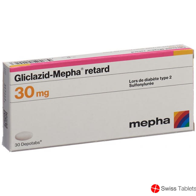 Gliclazid Mepha Retard Depotabs 30mg 30 Stück buy online