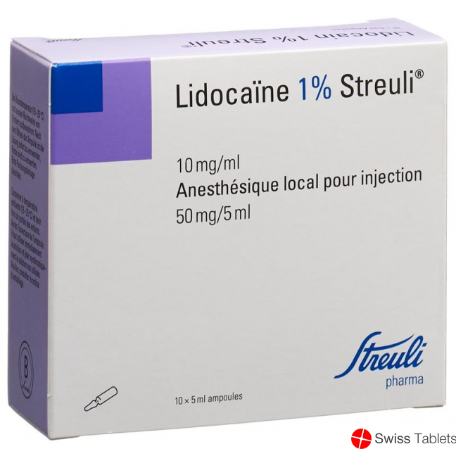 Lidocain Streuli 1% O Kons 10 Ampullen 5ml buy online
