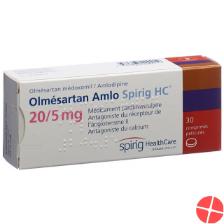 Olmesartan Amlo Spirig HC Filmtabletten 20/5mg 30 Stück