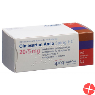 Olmesartan Amlo Spirig HC Filmtabletten 20/5mg 100 Stück