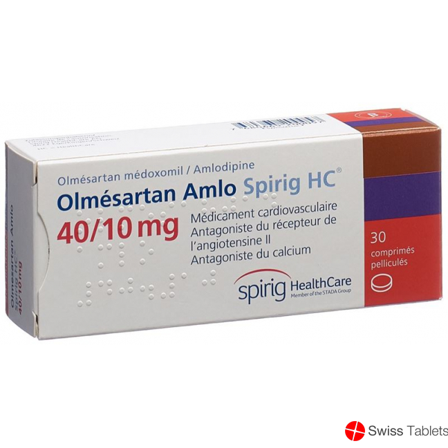 Olmesartan Amlo Spirig HC Filmtabletten 40/10mg 30 Stück buy online