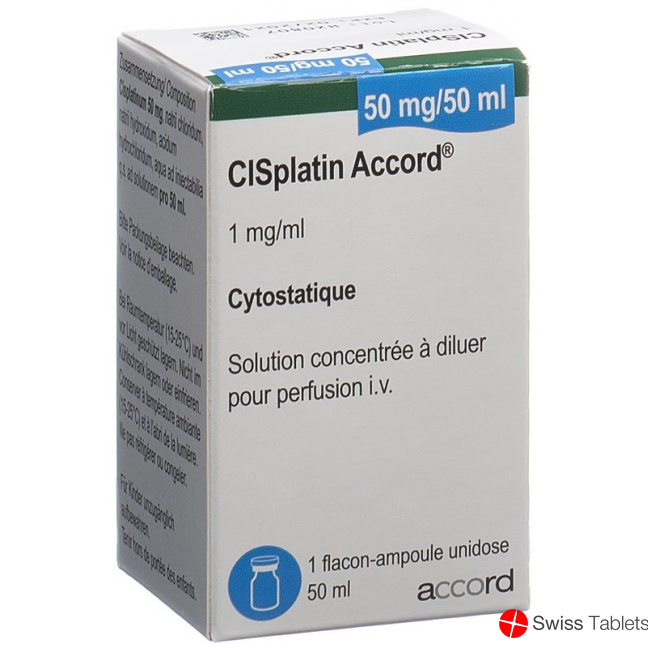 Cisplatin Accord 50mg/50ml Durchstechflasche 50ml buy online