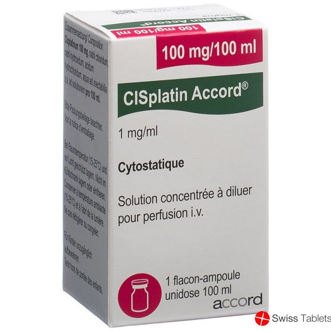Cisplatin Accord 100mg/100ml Durchstechflasche 100ml buy online