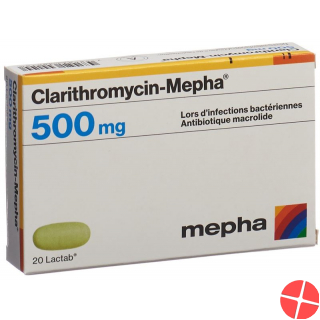 Clarithromycin Mepha Lactab 500mg 20 Stück