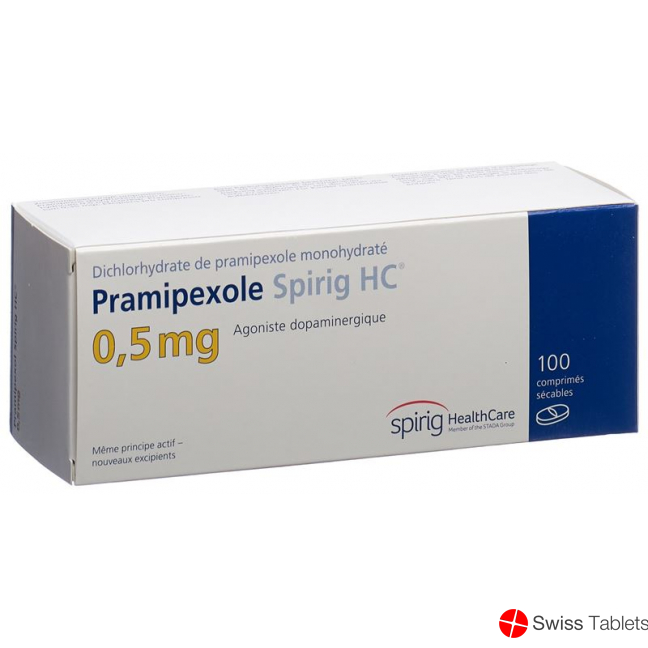 Pramipexole Spirig HC tablets 0.5 mg 100 pcs