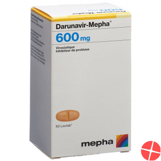 Darunavir Mepha Lactab 600mg Dose 60 Stück
