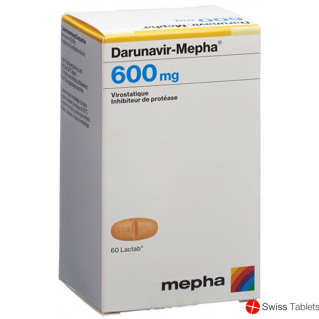 Darunavir Mepha Lactab 600mg Dose 60 Stück buy online
