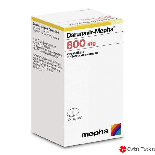 Darunavir Mepha Lactab 800mg Dose 30 Stück buy online