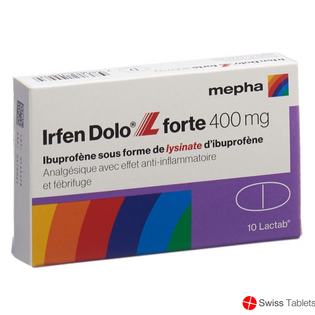 Irfen Dolo L Forte Lactab 400mg 10 Stück buy online Irfen Dolo L Forte Lactab 400mg 10 Stück buy online
