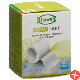 Flawa Nova Haft Cohesive Gauze Bandage 6cmx4m