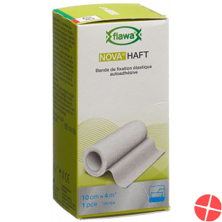 Flawa Nova Haft Cohesive Gauze Bandage 10cmx4m