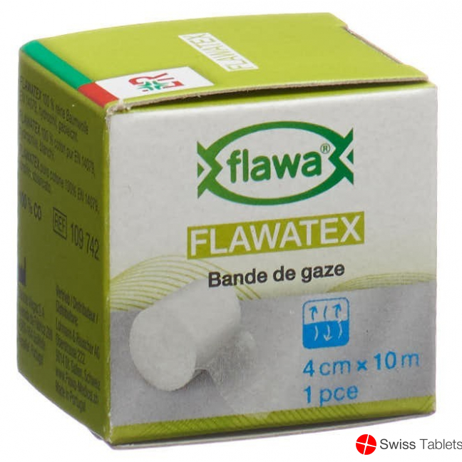 Flawa Flawatex gauze bandage inelastic 4cmx10m