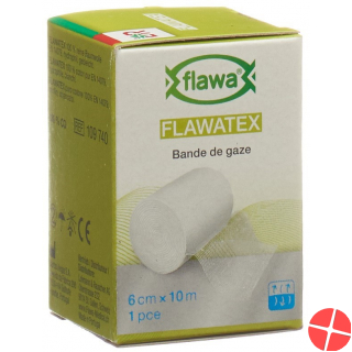 Flawa Flawatex gauze bandage 6cmx10m Inelastic