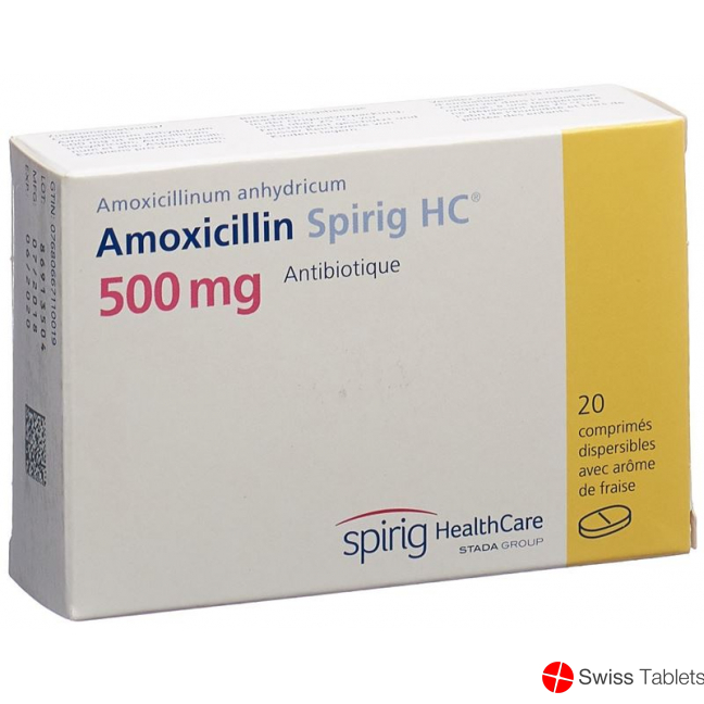 Amoxicillin Spirig HC Disp Tabletten 500mg 20 Stück buy online