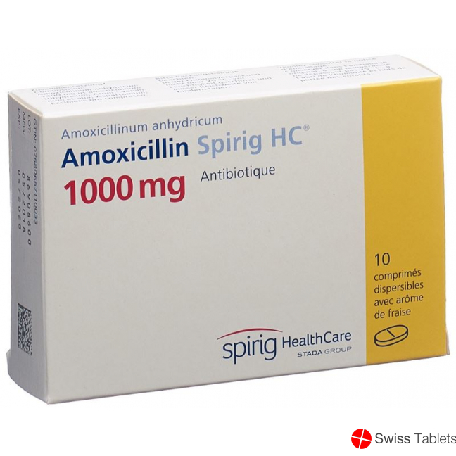 Amoxicillin Spirig HC Disp Tabletten 1000mg 10 Stück buy online