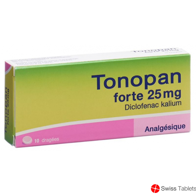 Tonopan Forte Dragees 25mg 10 Stück buy online