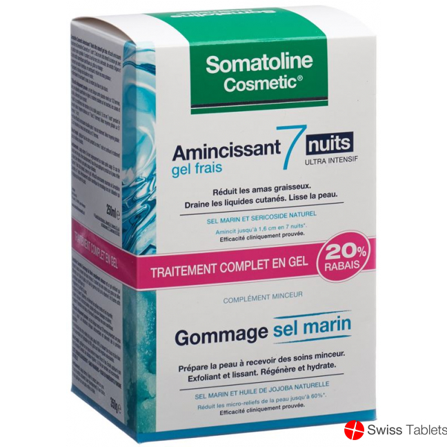 Somatoline 7naechte Gel 250ml +meersalz-peel 350g buy online